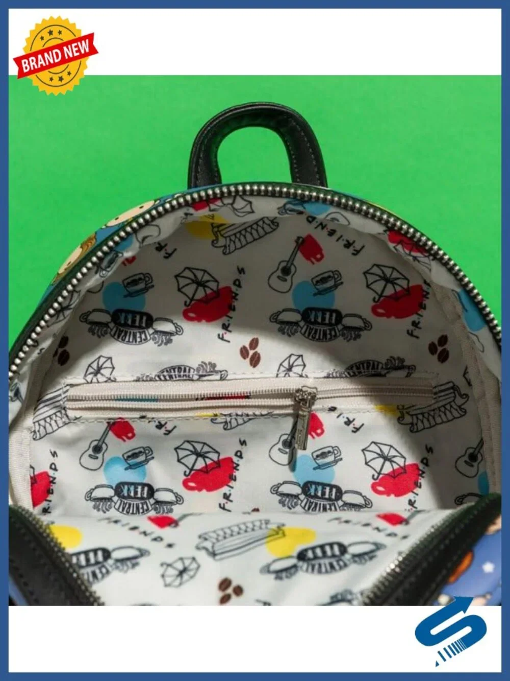Loungefly Friends Chibi Mini Backpack Faux Leather Purse 90s